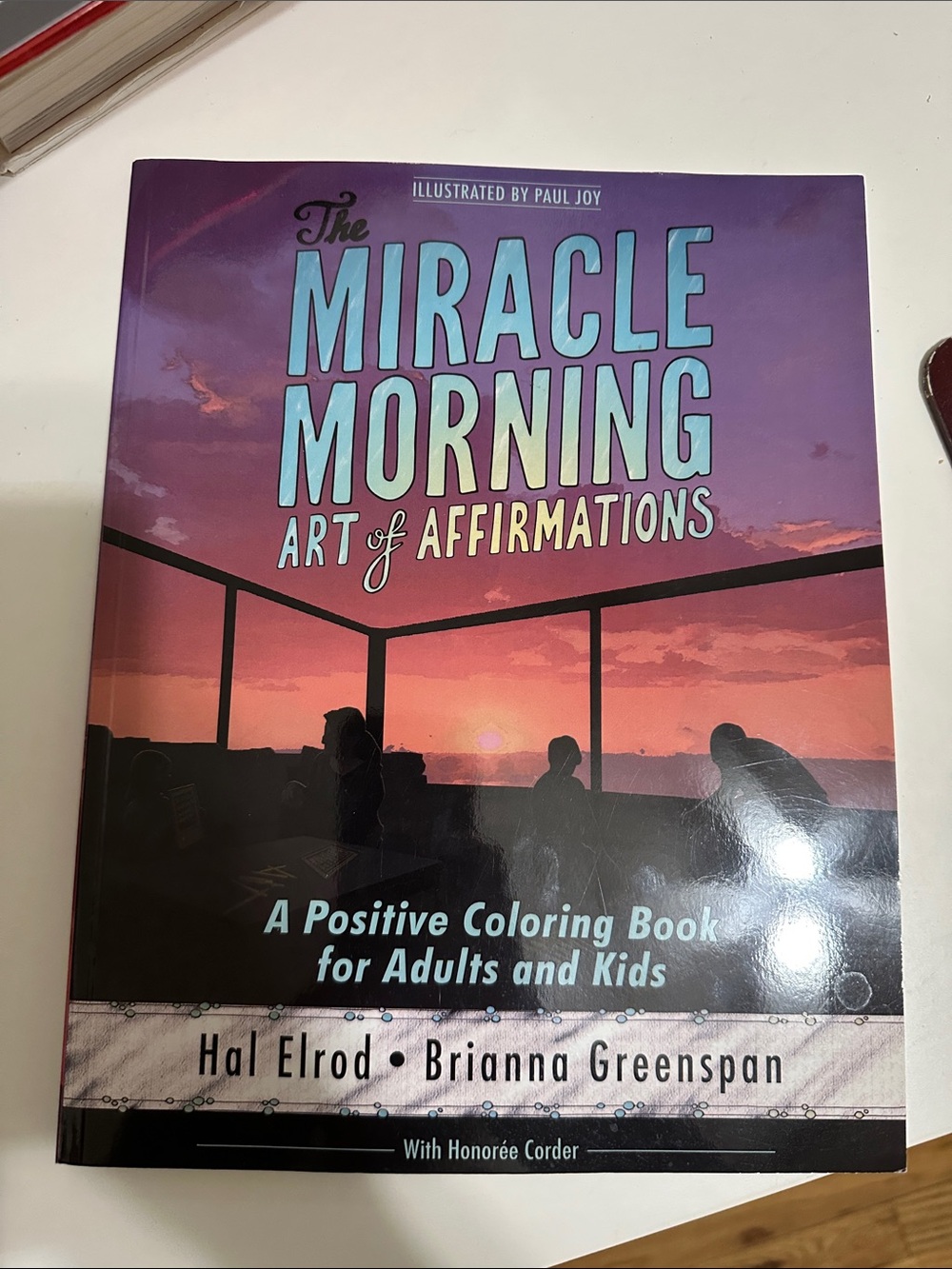 The Miracle Morning Art of Affirmations Coloring Book - Purple Sunset